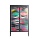 Bobsan - Cabinet - Maddalena Fanfani - Antracite - Reeded glass