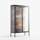 Orbiting Around Herself - Cabinet - Mathilda Kienast - Antracite - Reeded glass