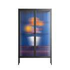 Flower Cup - Cabinet - Mo Kalache - Antracite - Reeded glass