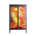 Burning Tiger - Cabinet - Mo Kalache - Antracite - Reeded glass