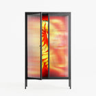 Burning Tiger - Cabinet - Mo Kalache - Antracite - Reeded glass