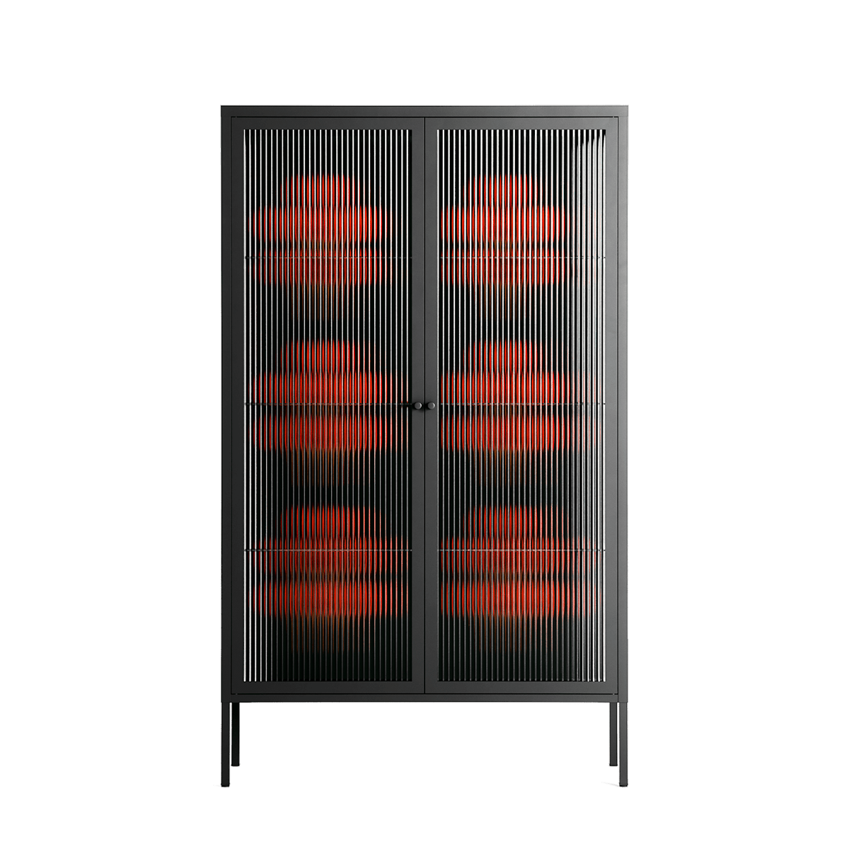 Berry Branch - Cabinet - Ethan Fender - Antracite - Reeded glass