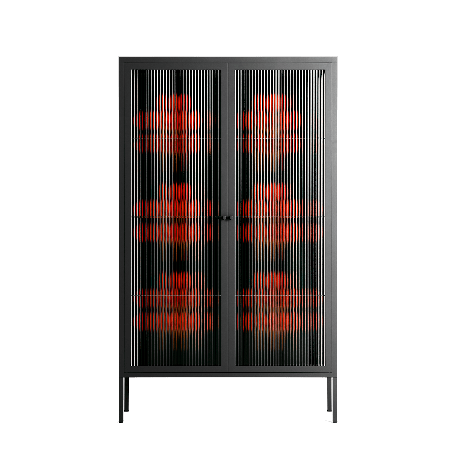 Berry Branch - Cabinet - Ethan Fender - Antracite - Reeded glass