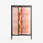 Lobsters - Cabinet - Lydia Greaves - Antracite - Reeded glass