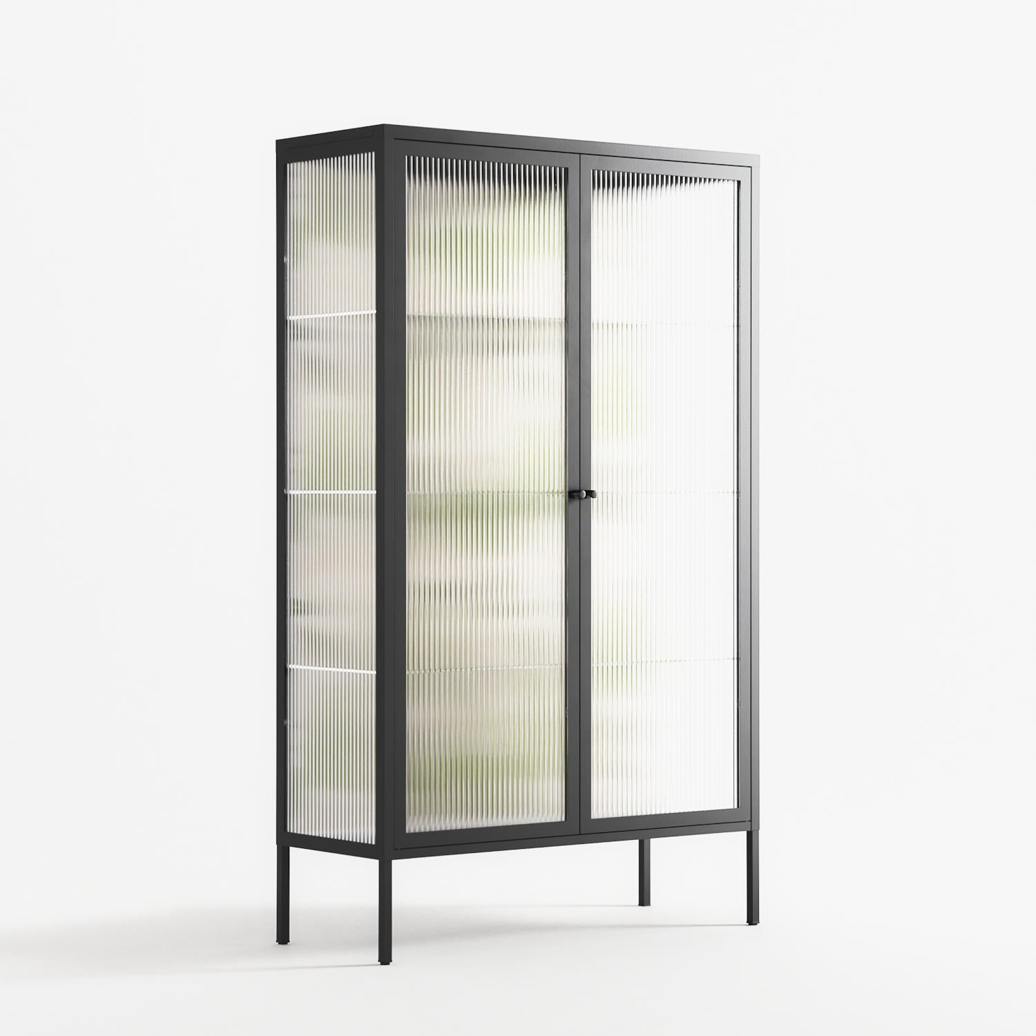 Pears - Cabinet - Lydia Greaves - Antracite - Reeded glass