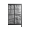 Wave In Wave - Cabinet - Guido De Boer - Antracite - Reeded glass