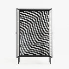 Wave In Wave - Cabinet - Guido De Boer - Antracite - Reeded glass