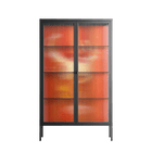 Drink And Cherries - Cabinet - Raissa Oltmanns - Antracite - Reeded glass