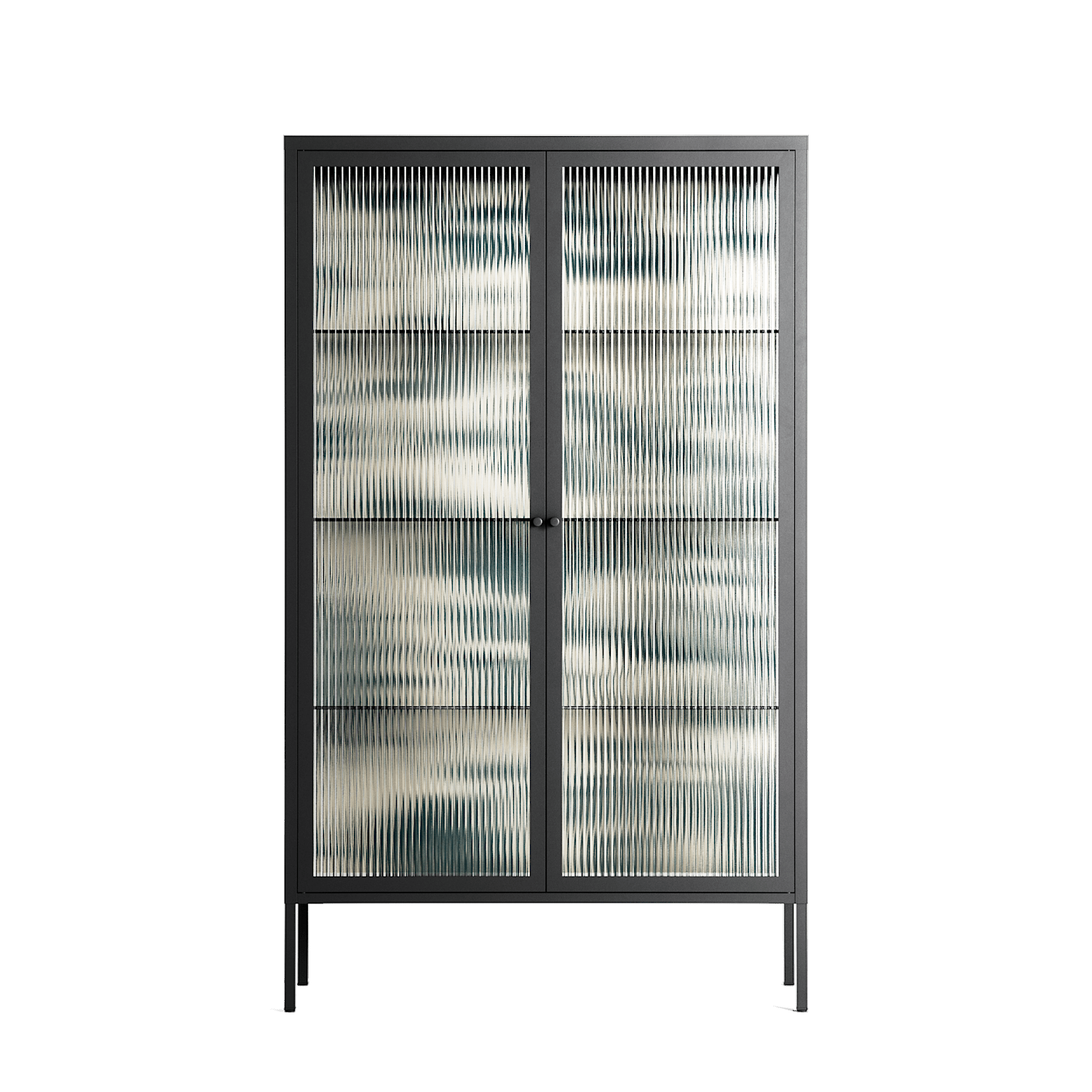 Ode to Summer 3 - Cabinet - Diana Catchpole - Antracite - Reeded glass