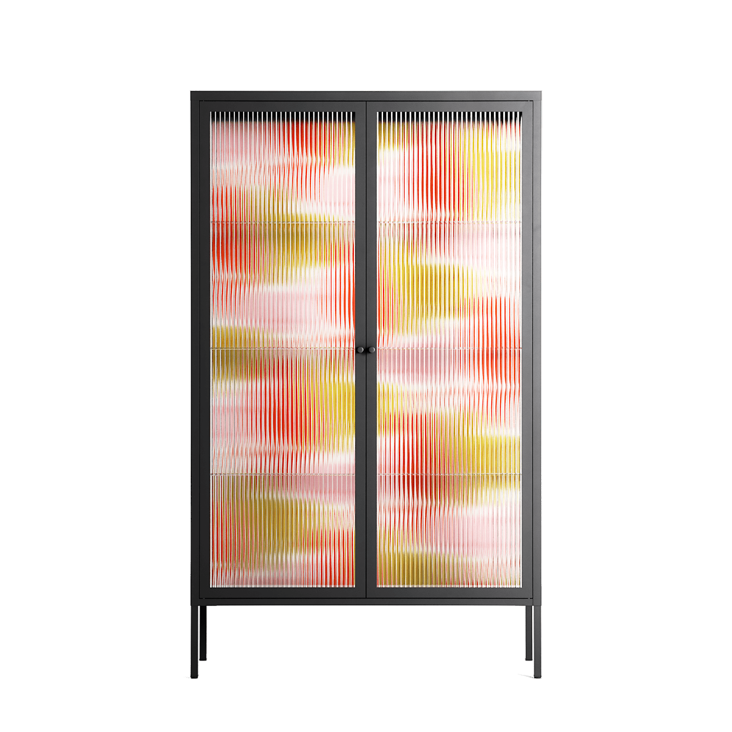 Cats - Cabinet - Lydia Greaves - Antracite - Reeded glass