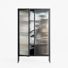 Dreaming With Open Eyes - Cabinet - Sophie Goudman-Peachey - Antracite - Reeded glass
