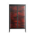 Wottosque Red - Cabinet - Craig Watkins - Antracite - Reeded glass