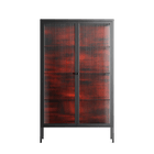 Wottosque Red - Cabinet - Craig Watkins - Antracite - Reeded glass