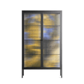 The Towering Hall Full Of Light 2 - Cabinet - Nick Liefhebber - Antracite - Reeded glass