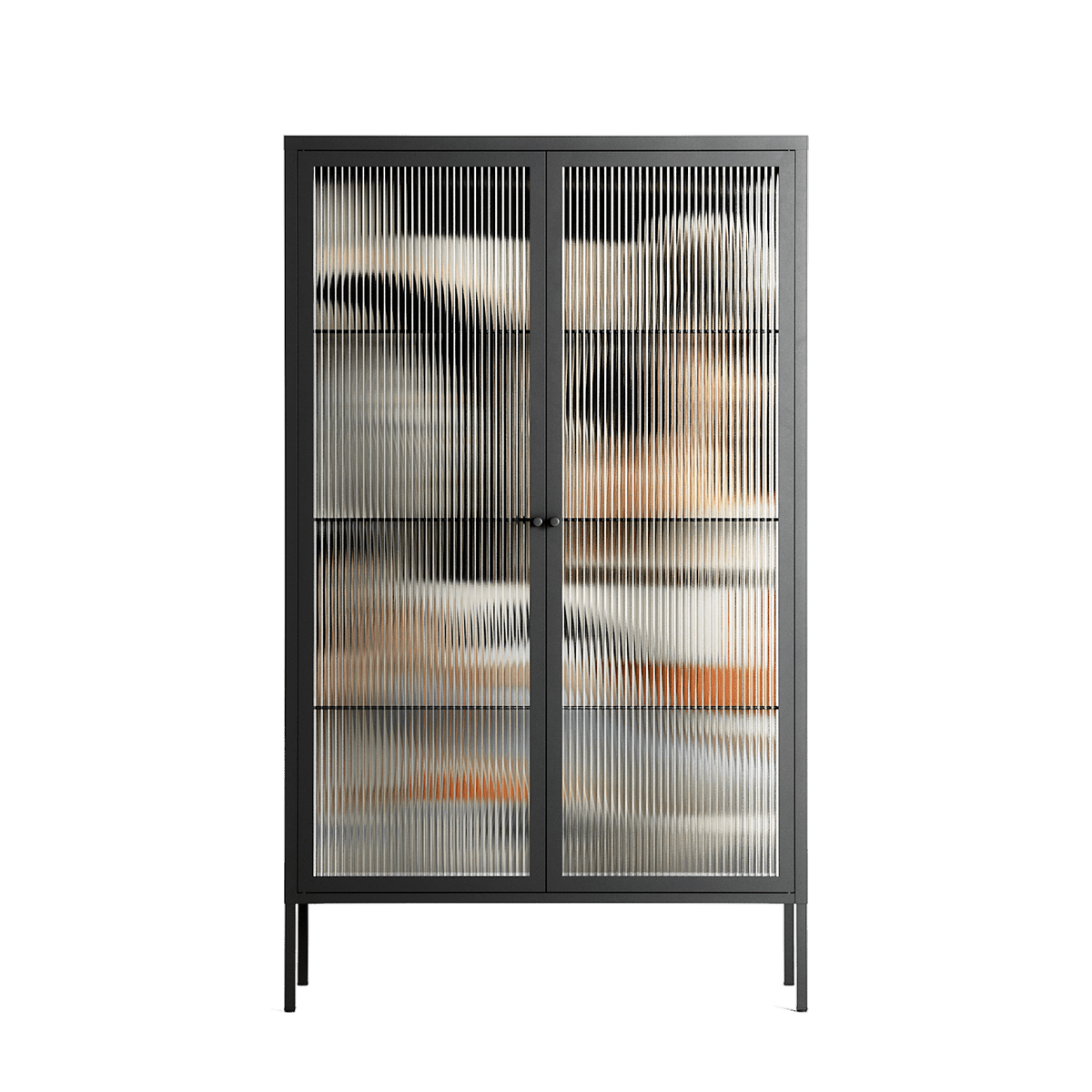 Sweet Far Away - Cabinet - Sophie Goudman-Peachey - Antracite - Reeded glass