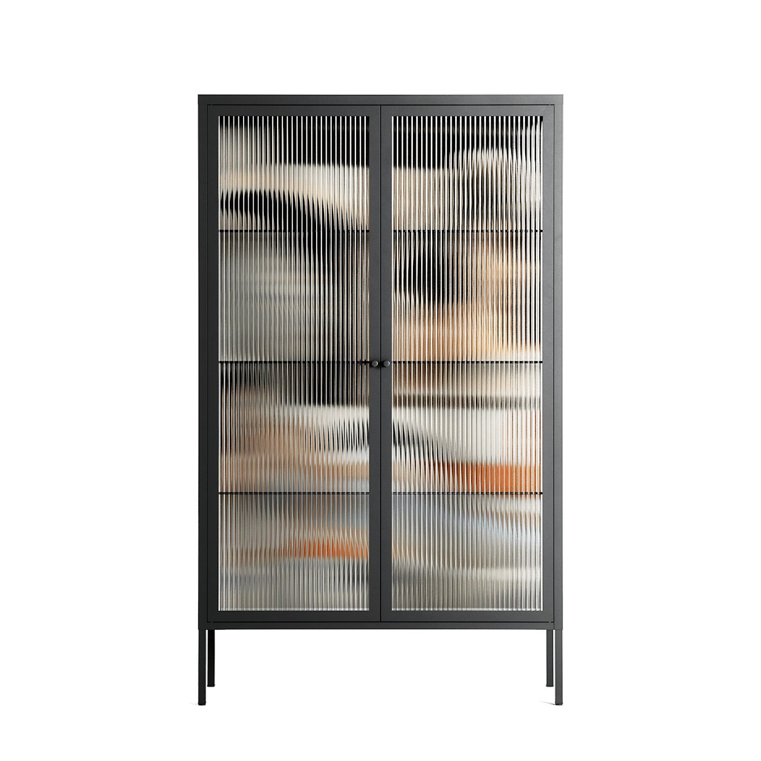 Sweet Far Away - Cabinet - Sophie Goudman-Peachey - Antracite - Reeded glass