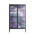A Bridge Across Time 3 - Cabinet - Nick Liefhebber - Antracite - Reeded glass