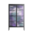 A Bridge Across Time 3 - Cabinet - Nick Liefhebber - Antracite - Reeded glass