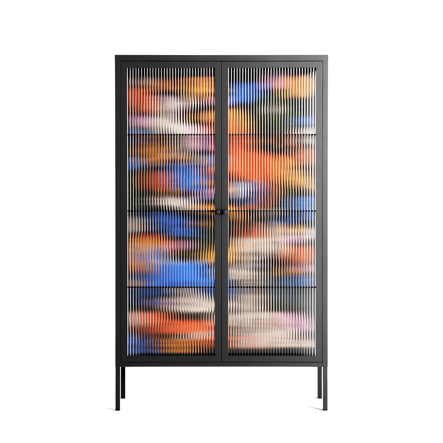 The Secret Herb Garden In The Forest - Cabinet - Nick Liefhebber - Antracite - Reeded glass