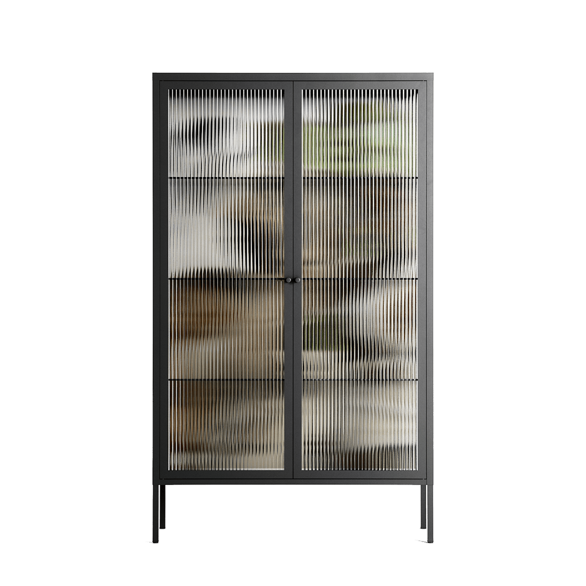 As The Rain Falls - Cabinet - Sophie Goudman-Peachey - Antracite - Reeded glass