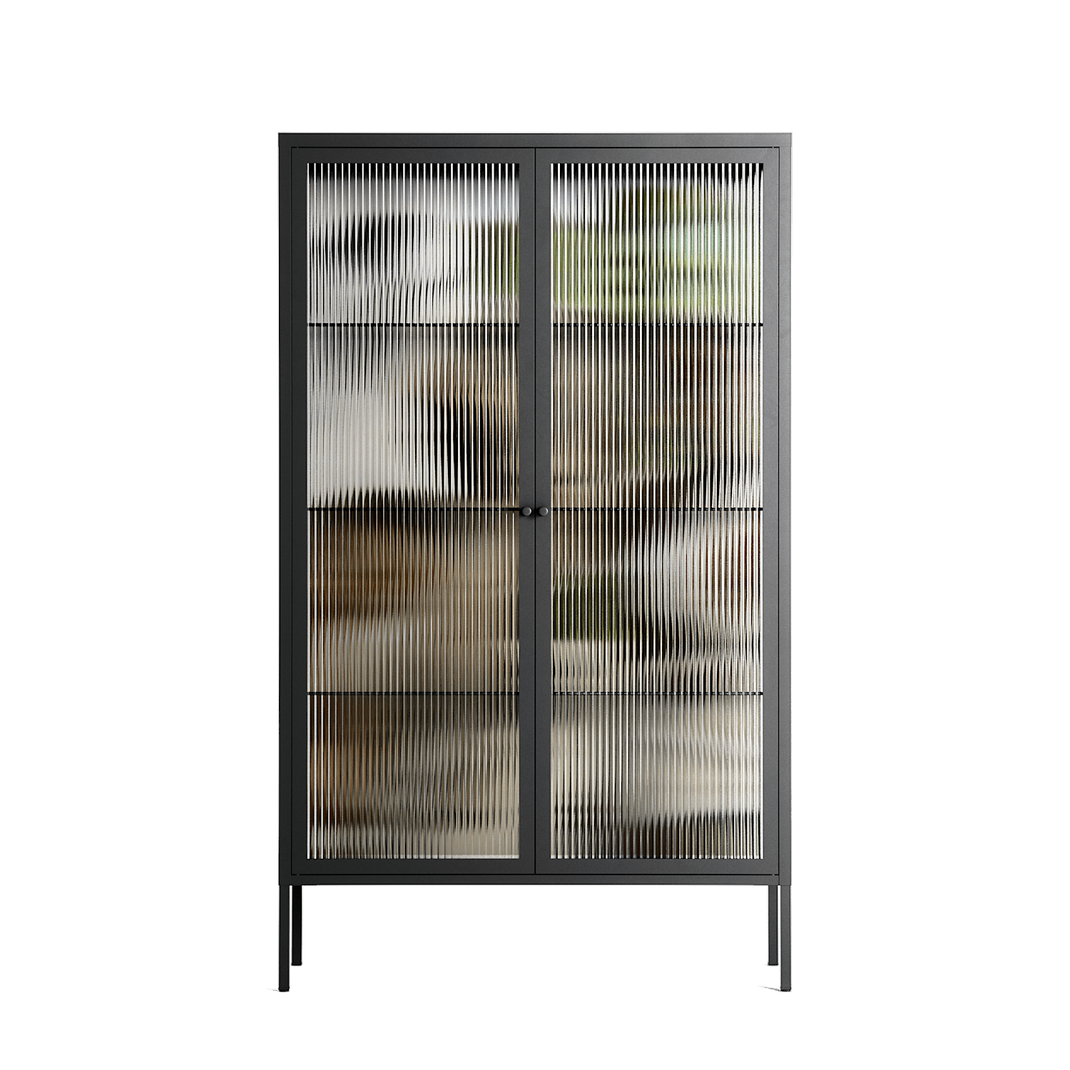 As The Rain Falls - Cabinet - Sophie Goudman-Peachey - Antracite - Reeded glass
