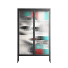 The Dessolution - Cabinet - Mathilda Kienast - Antracite - Reeded glass