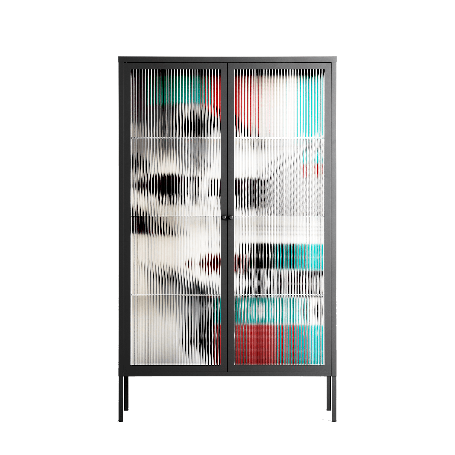 The Dessolution - Cabinet - Mathilda Kienast - Antracite - Reeded glass