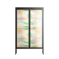 Shapes Cream - Cabinet - Lydia Greaves - Antracite - Reeded glass