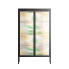 Shapes Cream - Cabinet - Lydia Greaves - Antracite - Reeded glass