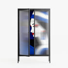 Beyond The Veil Of Consciousness - Cabinet - Mathilda Kienast - Antracite - Reeded glass