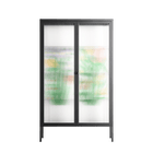Bouquets - Cabinet - Lydia Greaves - Antracite - Reeded glass