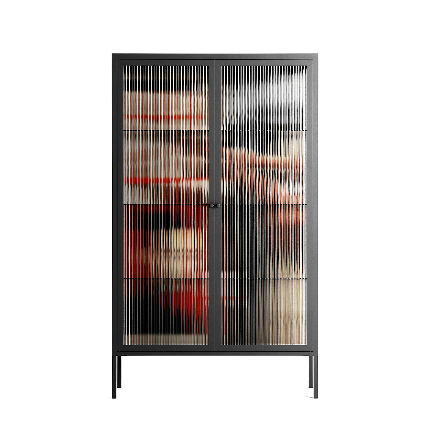 Where We Belong - Cabinet - Sophie Goudman-Peachey - Antracite - Reeded glass