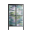 A Bridge Across Time 2 - Cabinet - Nick Liefhebber - Antracite - Reeded glass