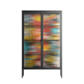 All The Stickers - Cabinet - Craig Watkins - Antracite - Reeded glass