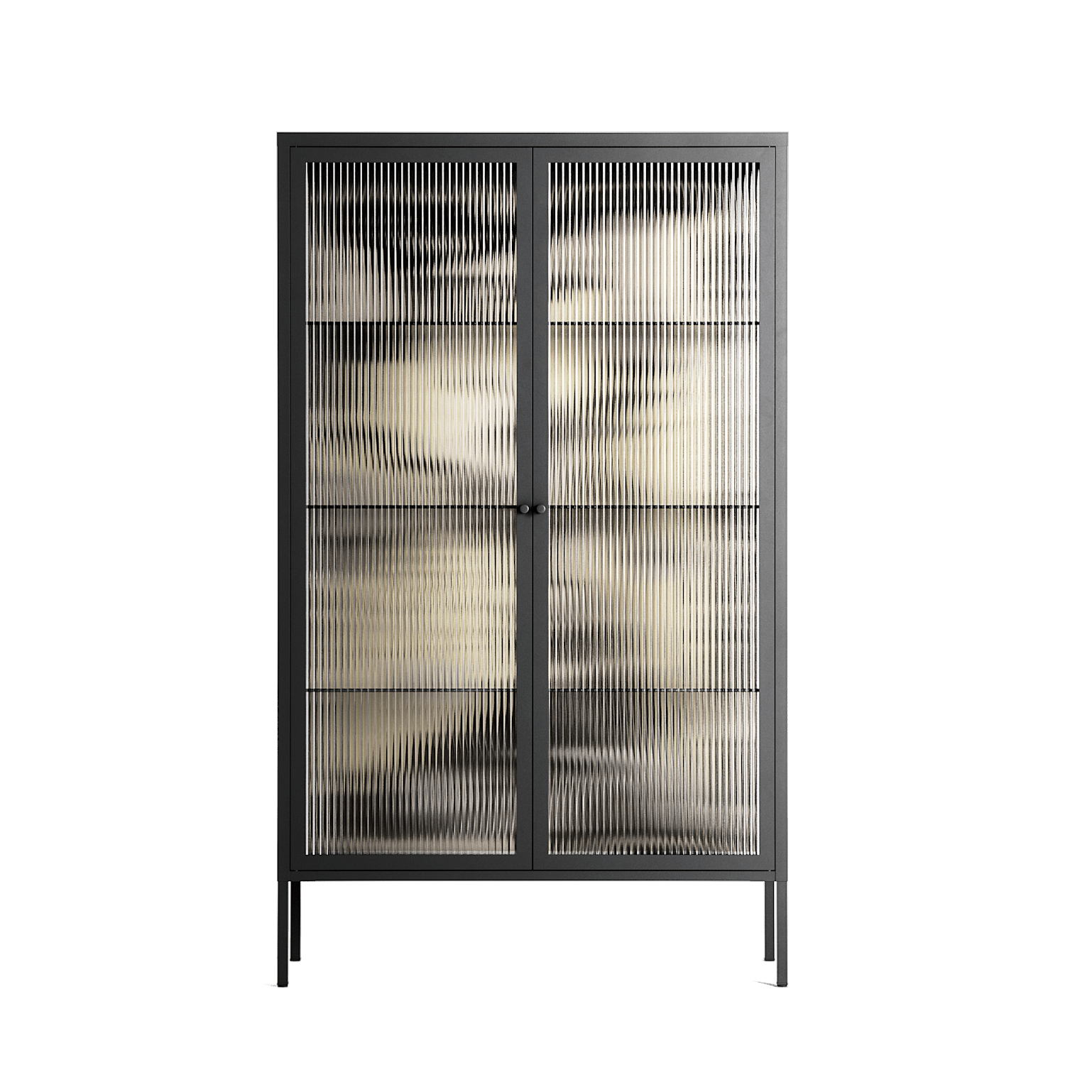 Oberon and Elgar - Cabinet - Naia Escribano - Antracite - Reeded glass
