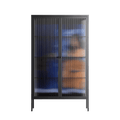 Blue Velvet - Cabinet - Sophie Goudman-Peachey - Antracite - Reeded glass