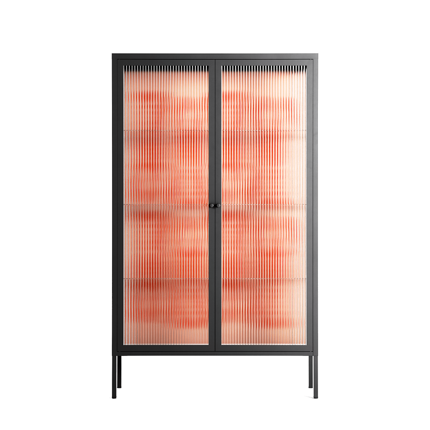 Lobsters - Cabinet - Lydia Greaves - Antracite - Reeded glass