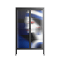 Beyond The Veil Of Consciousness - Cabinet - Mathilda Kienast - Antracite - Reeded glass