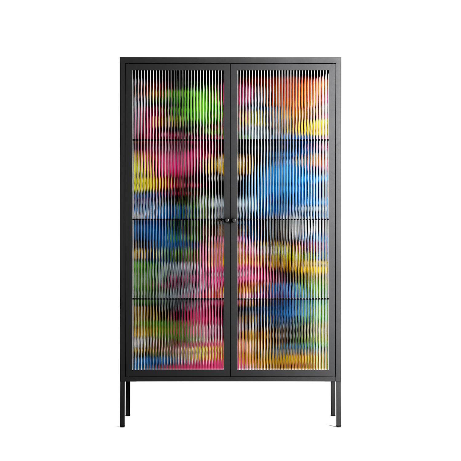 All The Good Guys - Cabinet - Craig Watkins - Antracite - Reeded glass