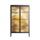 A Bridge Across Time 4 - Cabinet - Nick Liefhebber - Antracite - Reeded glass