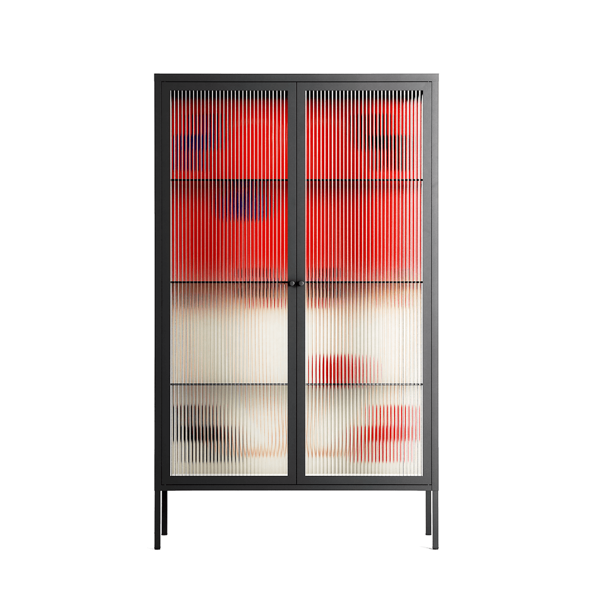 Parallel Mirage - Cabinet - Oluwasheyi Adebayo - Antracite - Reeded glass