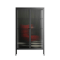The Man Behind The Curtain - Cabinet - Kristin Eriksson - Antracite - Reeded glass