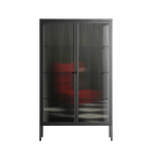 The Man Behind The Curtain - Cabinet - Kristin Eriksson - Antracite - Reeded glass