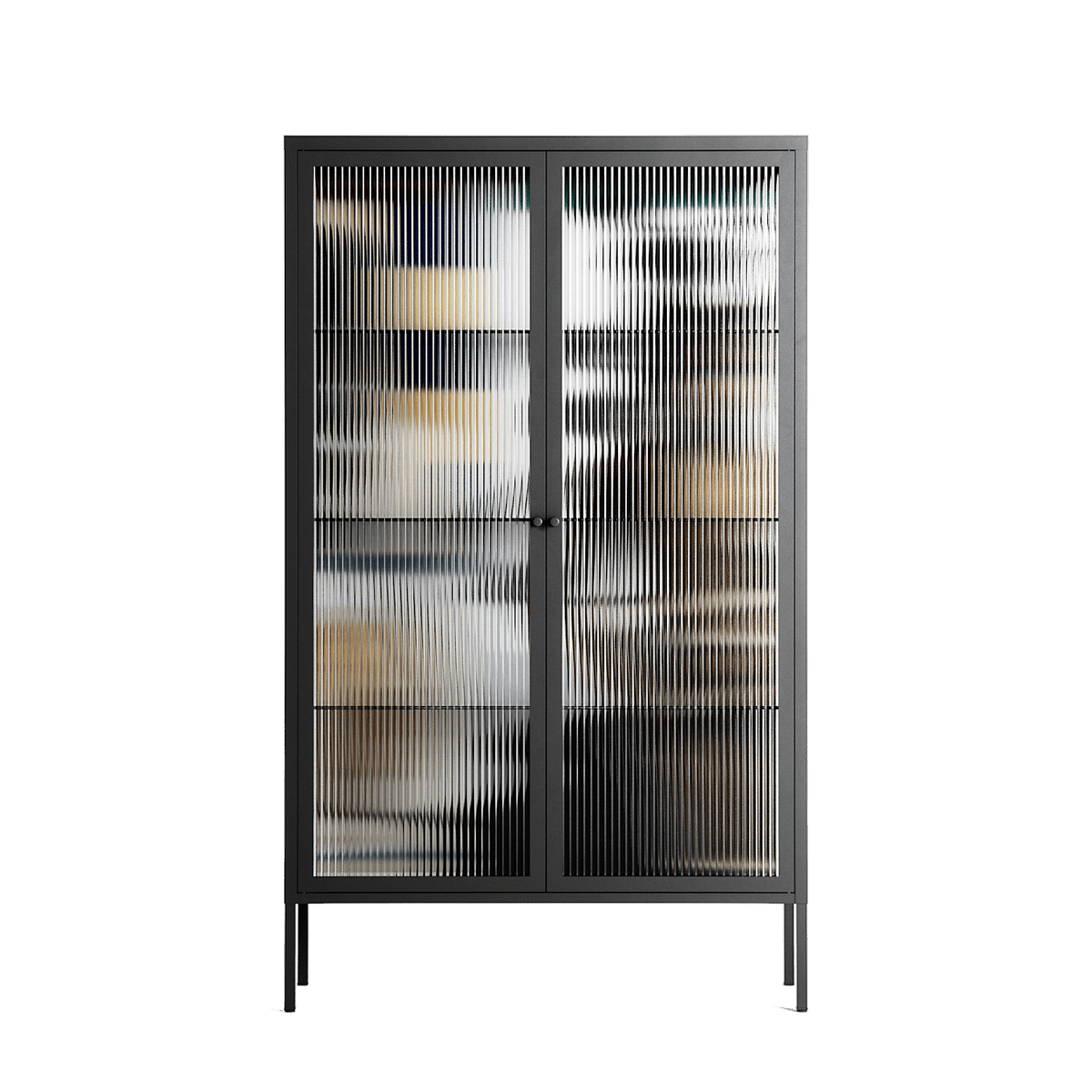 Dreaming With Open Eyes - Cabinet - Sophie Goudman-Peachey - Antracite - Reeded glass