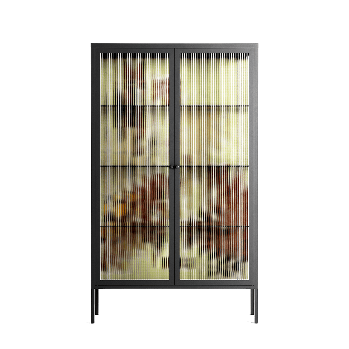 Can You Face It - Cabinet - Sophie Goudman-Peachey - Antracite - Reeded glass