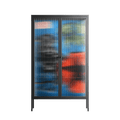 Staying Grounded - Cabinet - Caitlin Flood-Molyneux - Antracite - Reeded glass