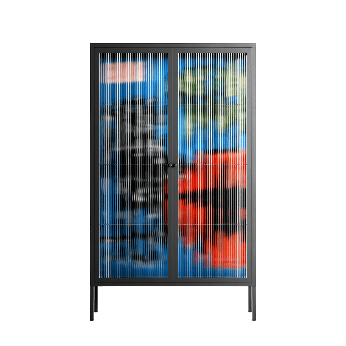 Staying Grounded - Cabinet - Caitlin Flood-Molyneux - Antracite - Reeded glass