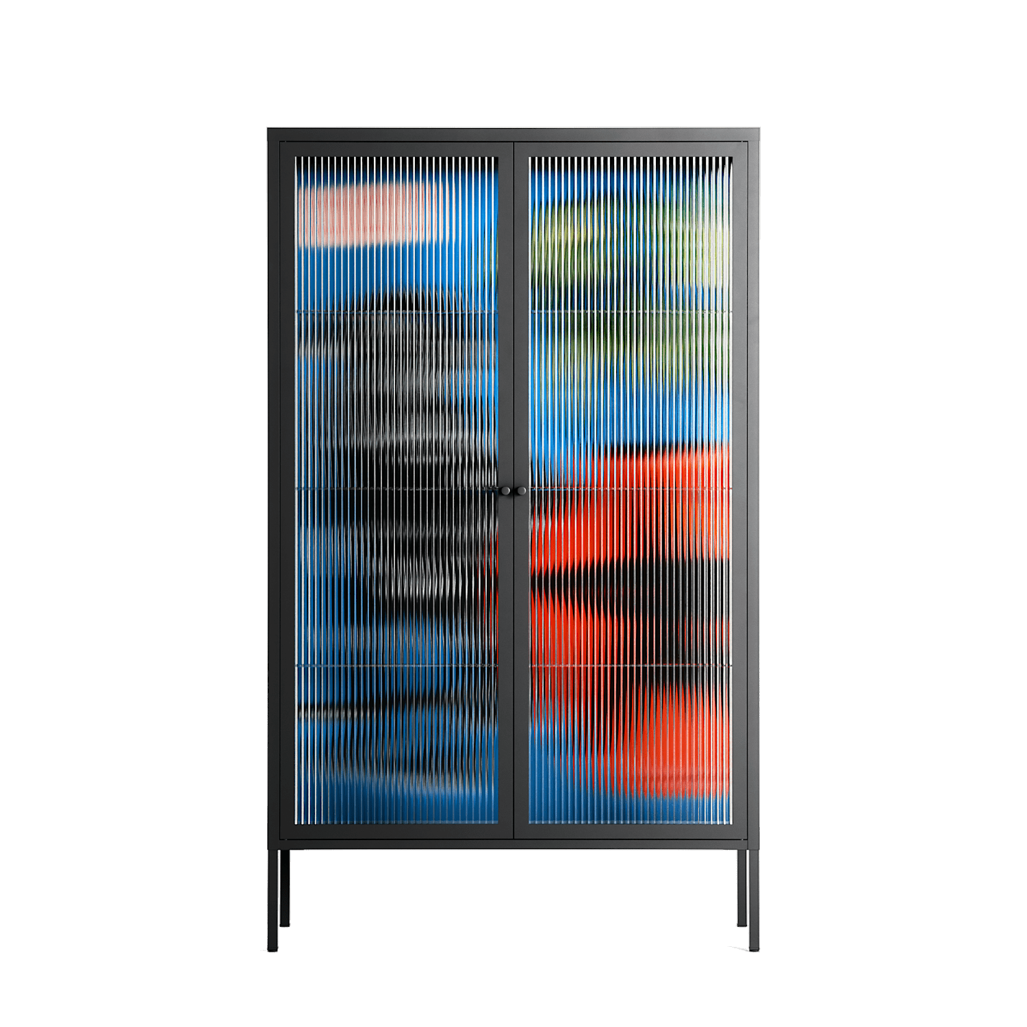 Staying Grounded - Cabinet - Caitlin Flood-Molyneux - Antracite - Reeded glass