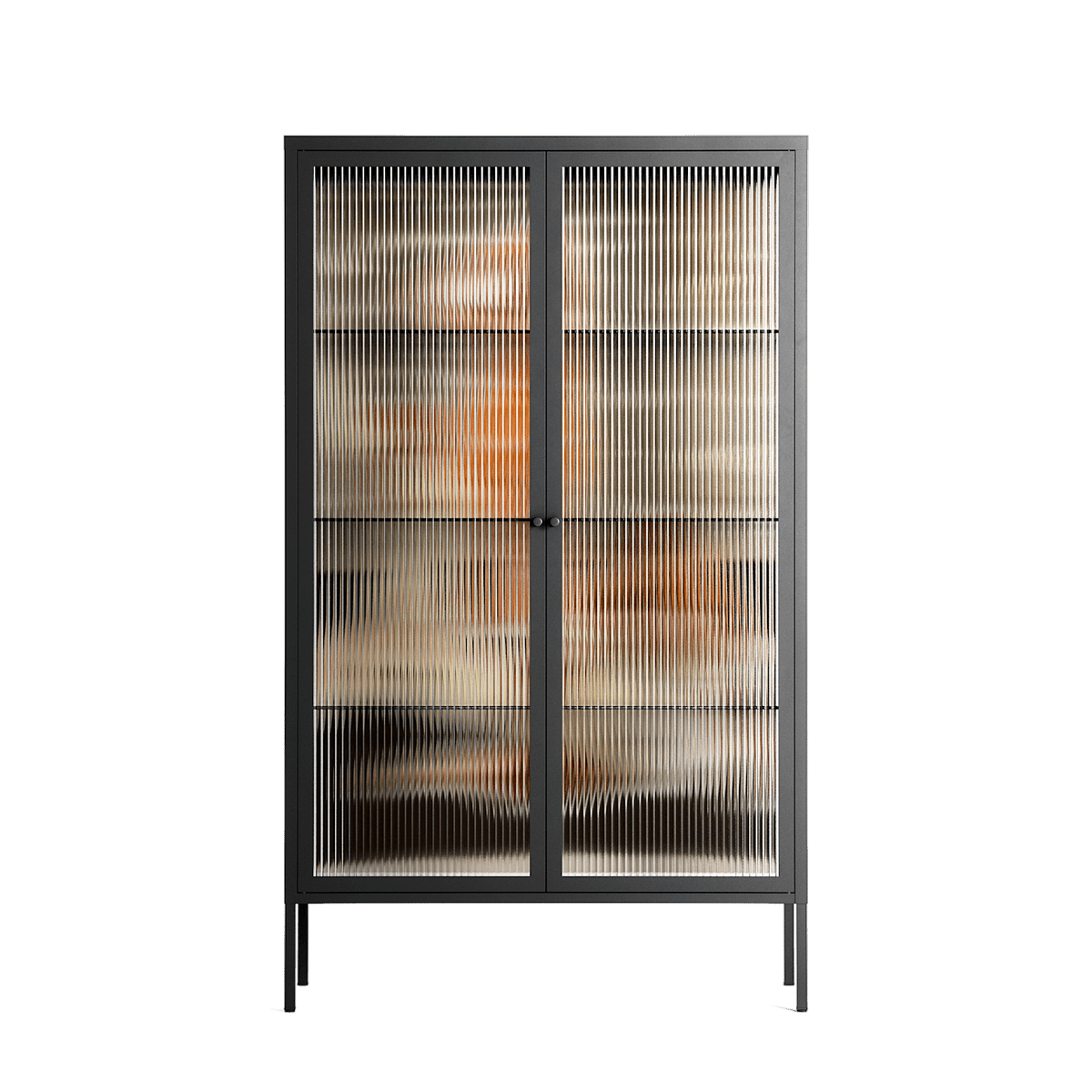 We Are Who We Are - Cabinet - Sophie Goudman-Peachey - Antracite - Reeded glass