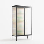 Shapes Cream - Cabinet - Lydia Greaves - Antracite - Reeded glass